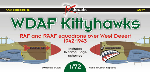 1/72 WDAF Kittyhawks RAF&RAAF (16x camo)