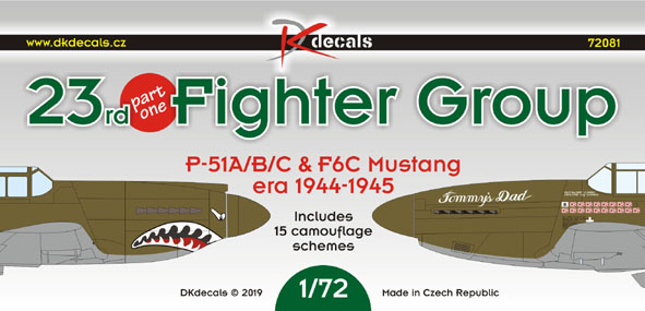 1/72 23rd Fighter Group 1944-45, part 1 (15x camo)
