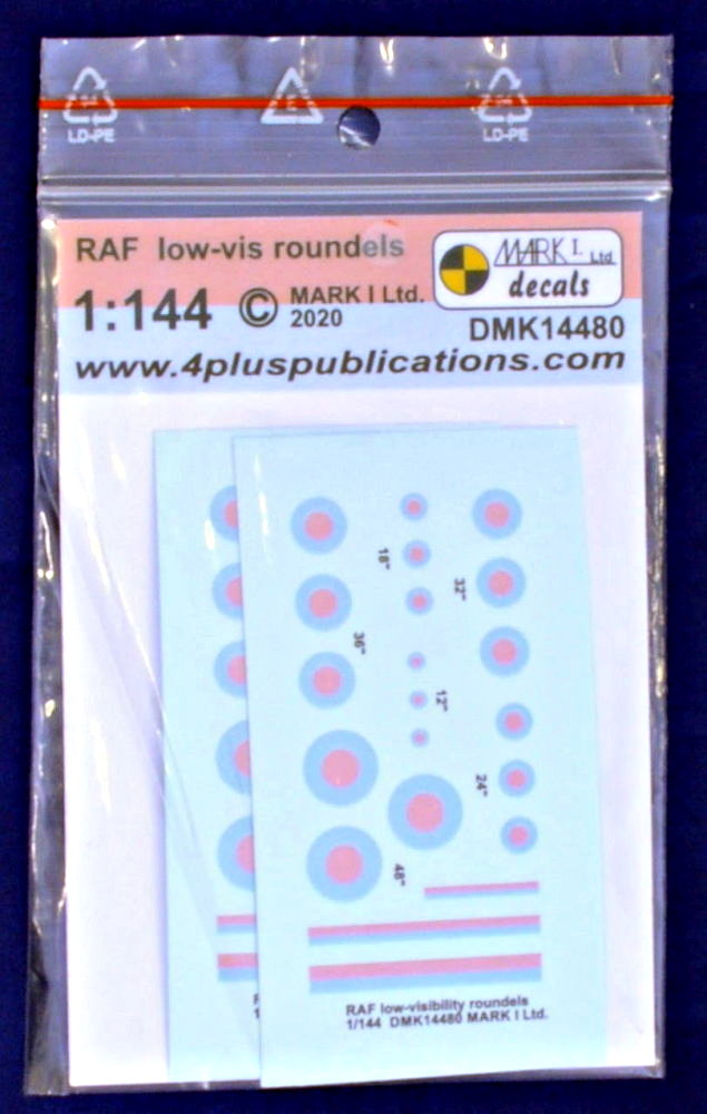 1/144 Decals RAF low-visibility roundels (2 sets)