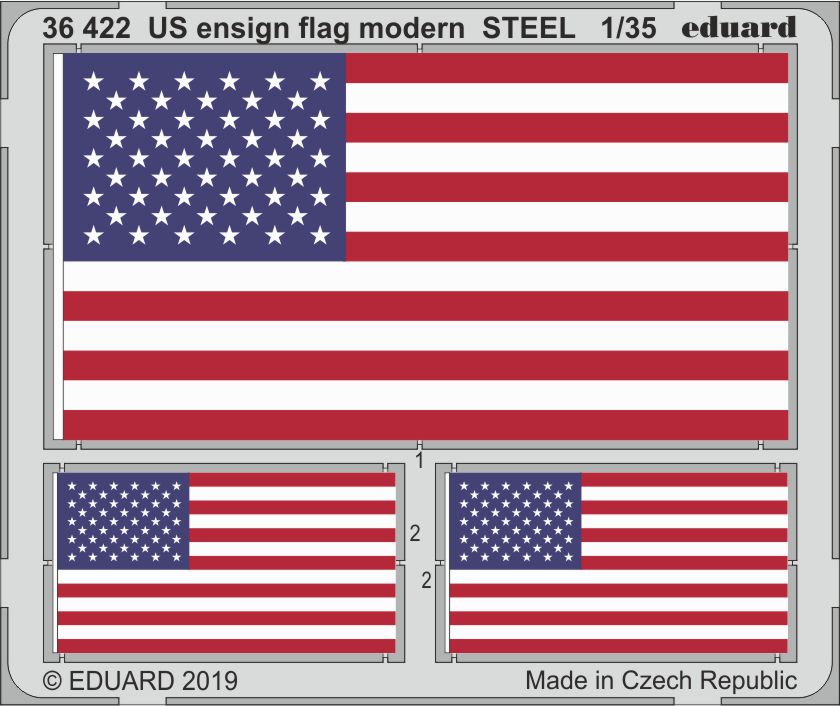 SET US ensign flag modern STEEL