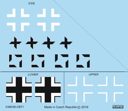 Decals 1/48 Fw 190A-8/R2 national insignia (EDU)