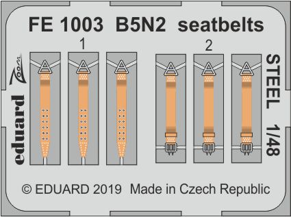1/48 B5N2 seatbelts STEEL (HAS)