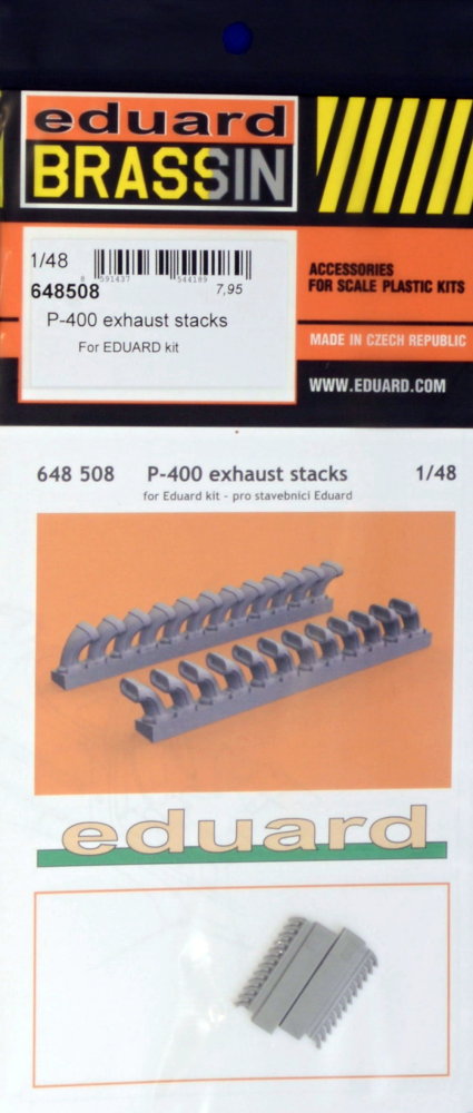 BRASSIN 1/48 P-400 exhaust stacks (EDU)
