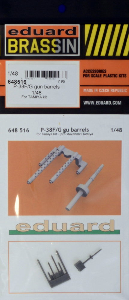 BRASSIN 1/48 P-38F/G gun barrels (TAM)