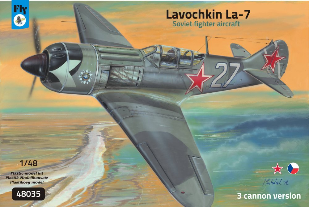 1/48 Lavochkin La-7, 3-can.vers.(3x camo,ex-GAVIA)