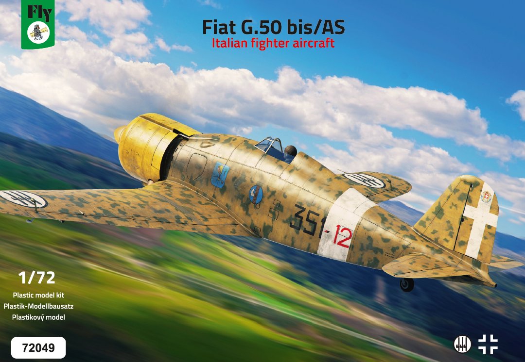 1/72 Fiat G.50 bis/AS Italian fighter (4x camo)