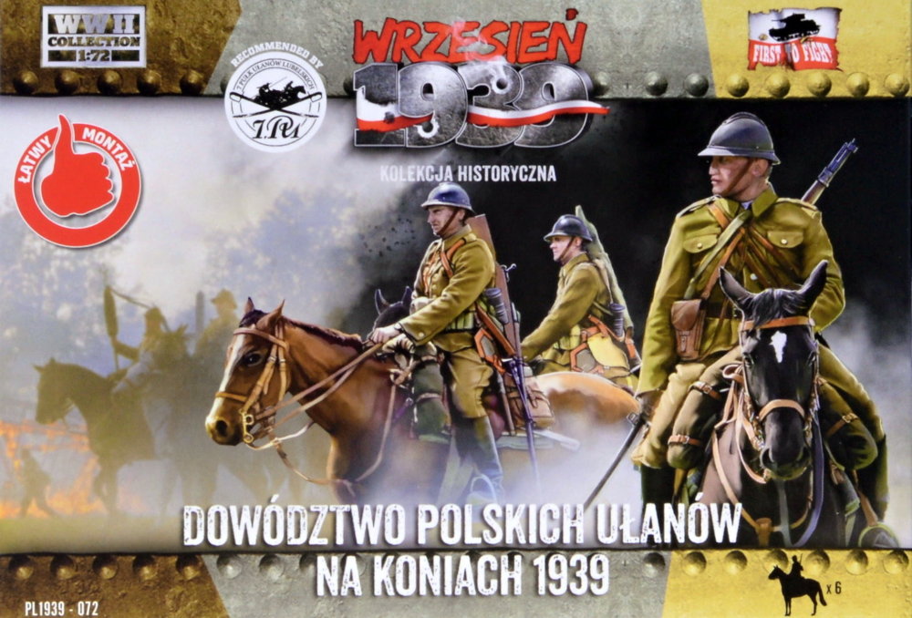 1/72 Polish HQ Uhlans on horses 1939