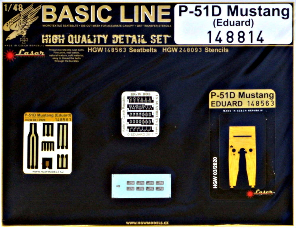 1/48 P-51D Mustaneg (EDUARD)  BASIC LINE