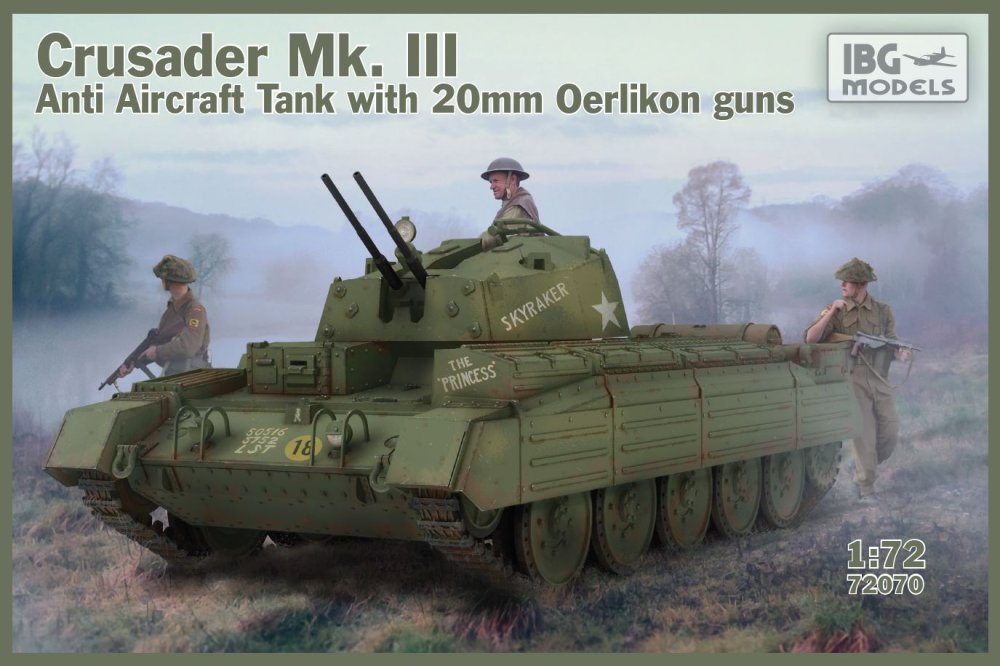 1/72 Crusader Mk.III AA Tank w/ 20mm Oerlikon guns