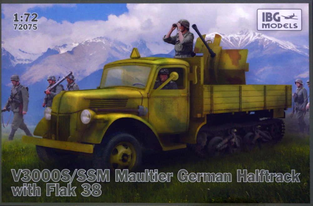 1/72 V3000S/SSM Maultier Germ.Halftrack w/ Flak 38