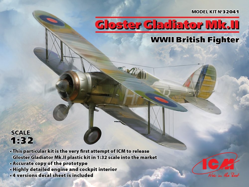 1/32 Gloster Gladiator Mk.II British WWII Fighter