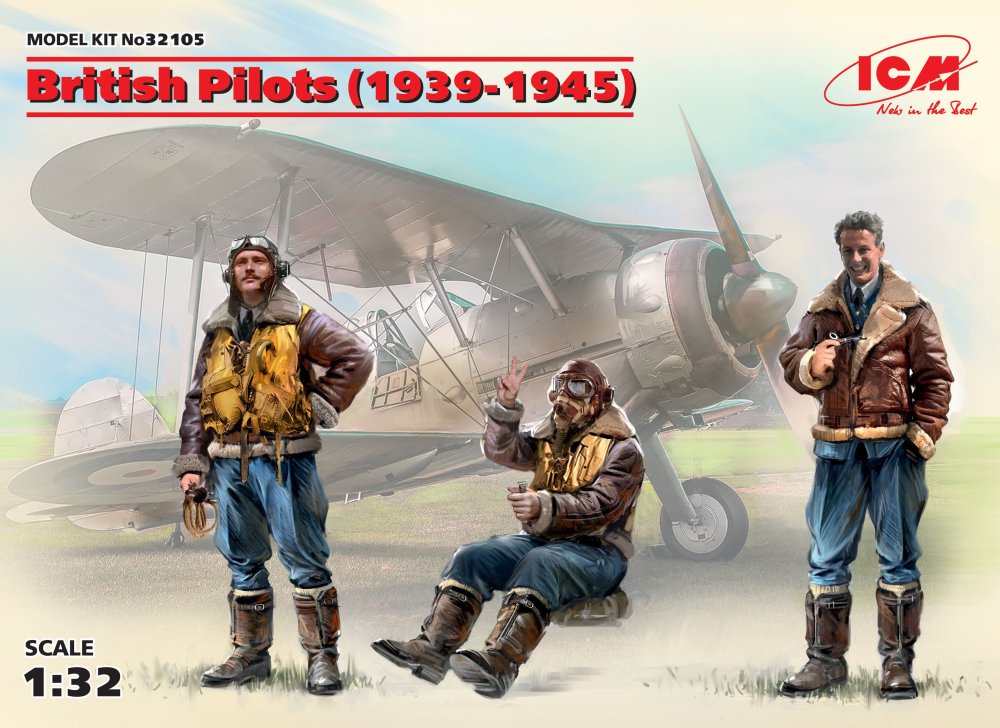 1/32 British Pilots 1939-1945 (3 fig.)