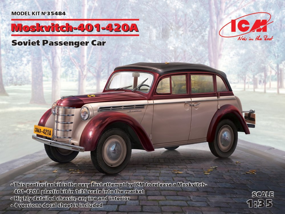 1/35 Moskvitch-401-420A Soviet Passenger Car