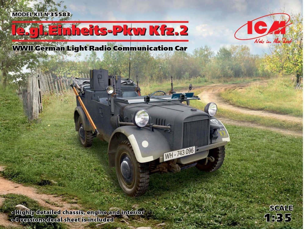 1/35 le.gl.Einheitz-Pkw Kfz.2 Light Radio Comm.Car