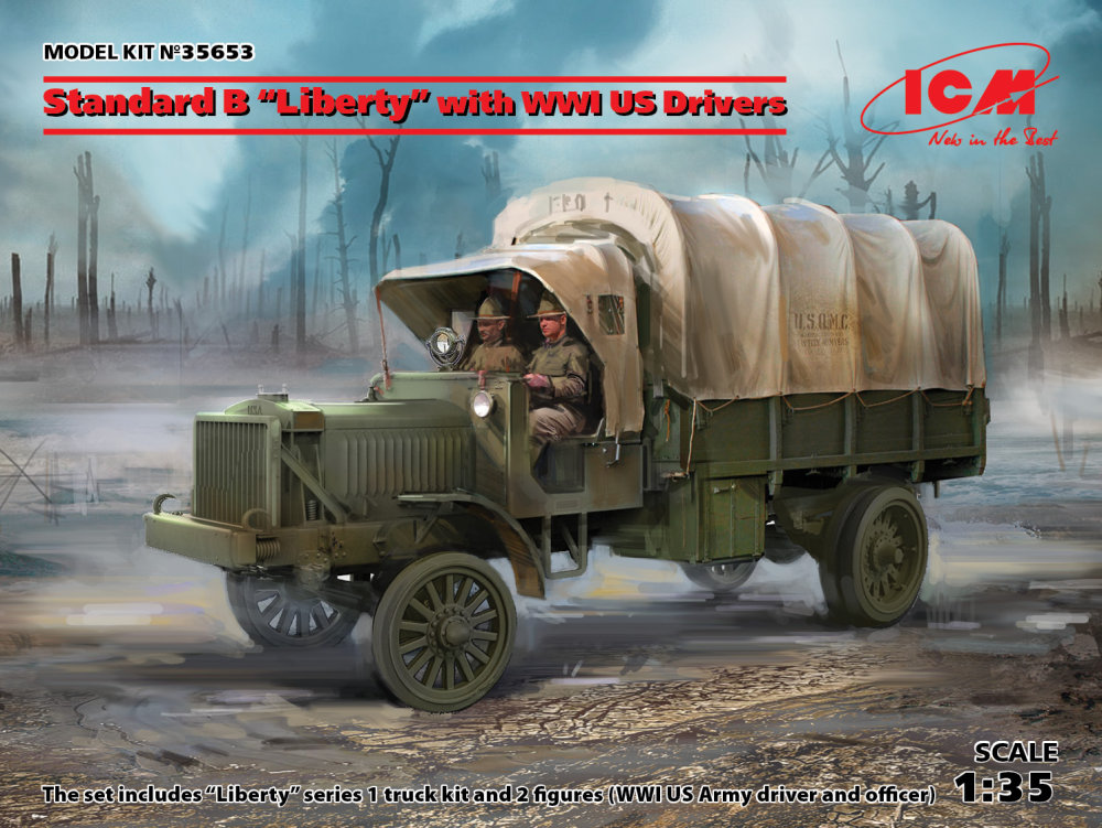 1/35 Standard B 'Liberty' with US WWI drivers