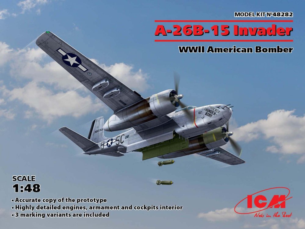 1/48 A-26B-15 Invader American WWII Bomber