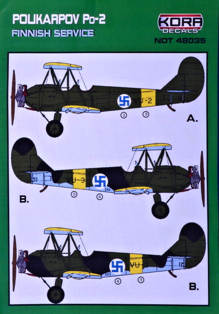 1/48 Decals Polikarpov Po-2 Finnish Service