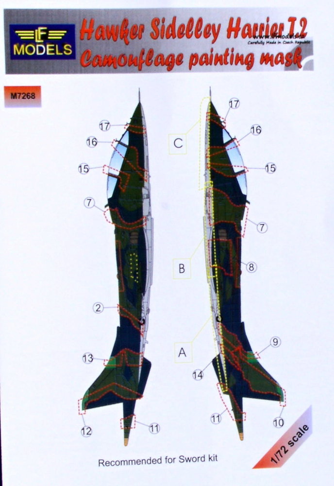 1/72 Mask Harrier T.2 Camoufl.painting (SWORD)