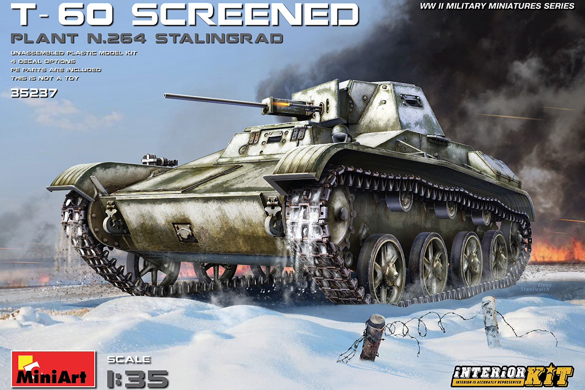 1/35 T-60 Screened, Plant No.264 (w/ interior kit)