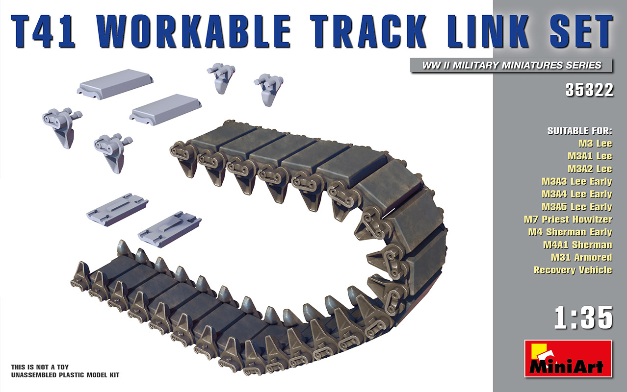 1/35 T41 Workable Track Link Set