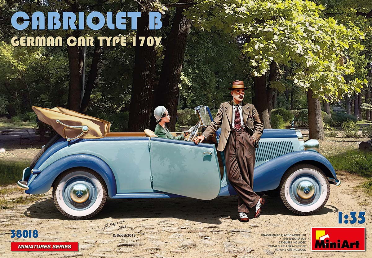 1/35 Cabriolet B German Car Type 170V (w/ 2 fig.)