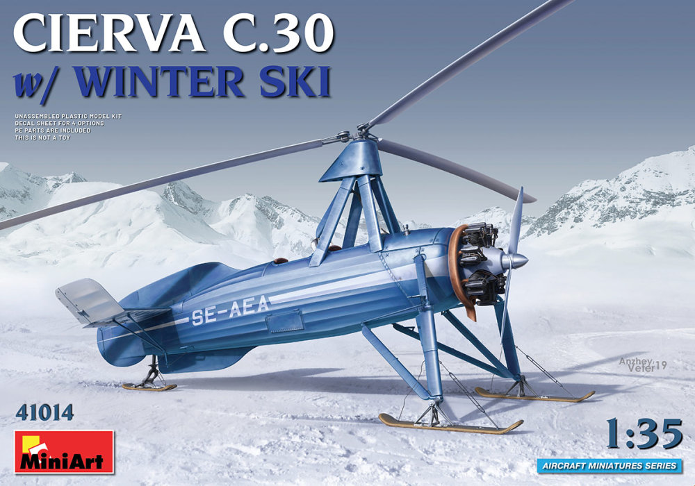 1/35 Cierva C.30 with Winter Ski (4x camo)