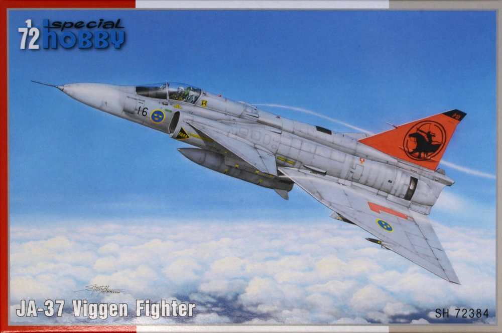 1/72 JA-37 Viggen Fighter (3x camo)