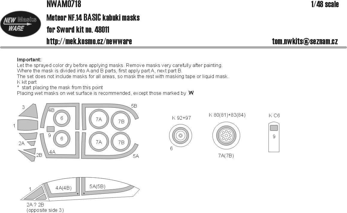 1/48 Mask Meteor NF.14 BASIC (SWORD 48011)