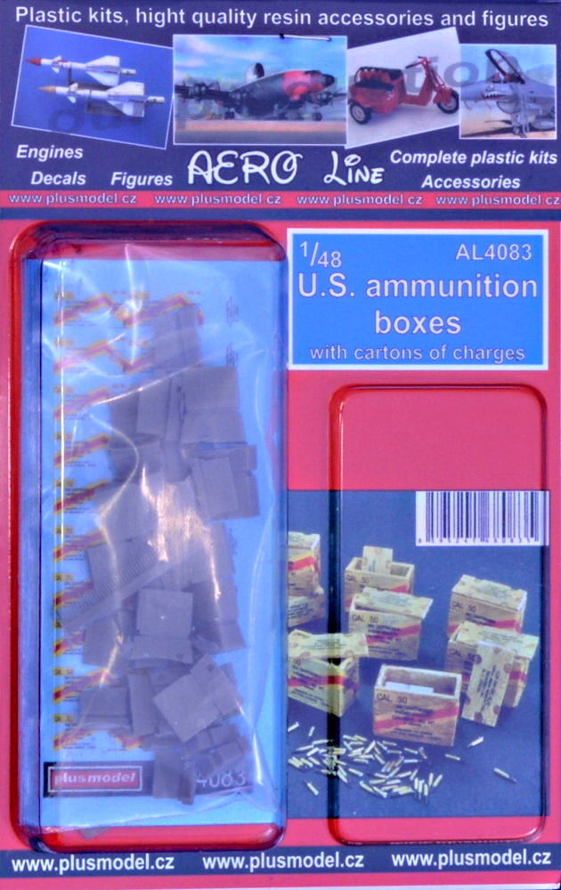 1/48 US ammunition boxes w/ cartons of charges