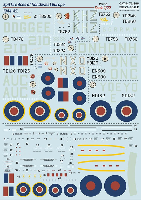 1/72 Spitfire Aces of NW Europe 1944-45, part 2