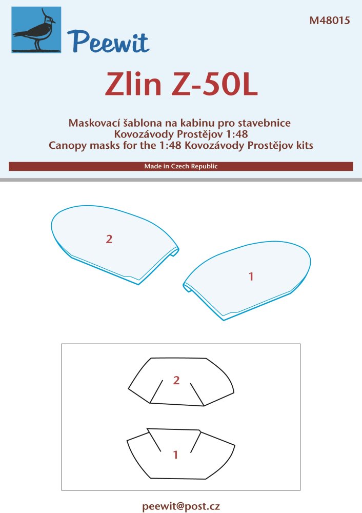 1/48 Canopy mask Zlin Z-50L (KP)