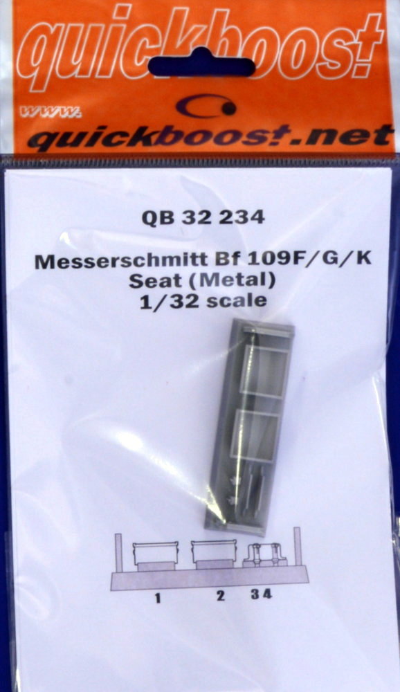 1/32 Bf 109F/G/K seat (metal type)