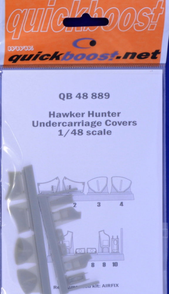 1/48 Hawker Hunter undercarriage covers (AIRF)