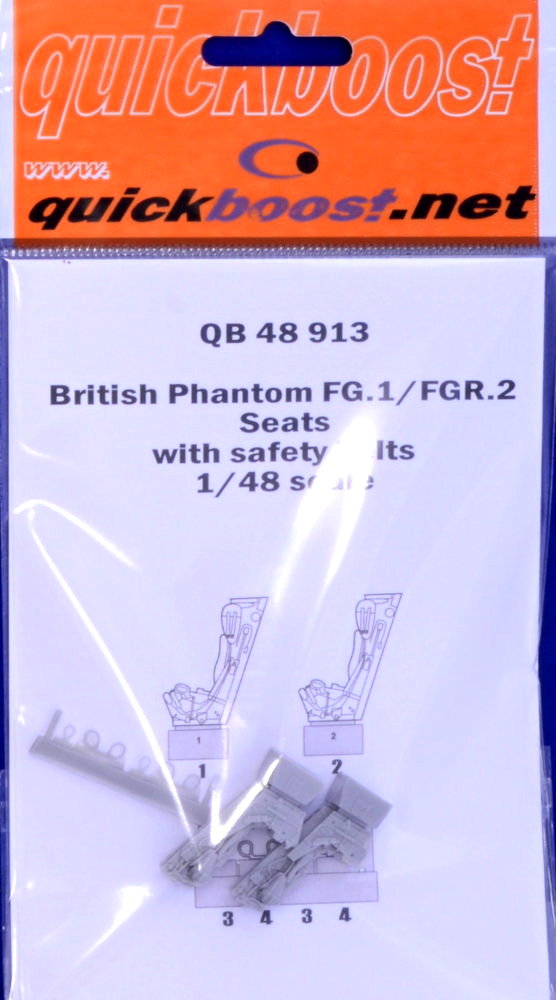 1/48 British Phantom FG.1/FGR.2 seats w/ saf.belts