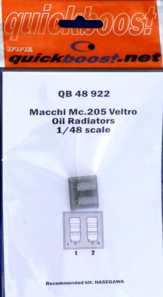 1/48 Macchi Mc.205 Veltro oil radiators (HAS)