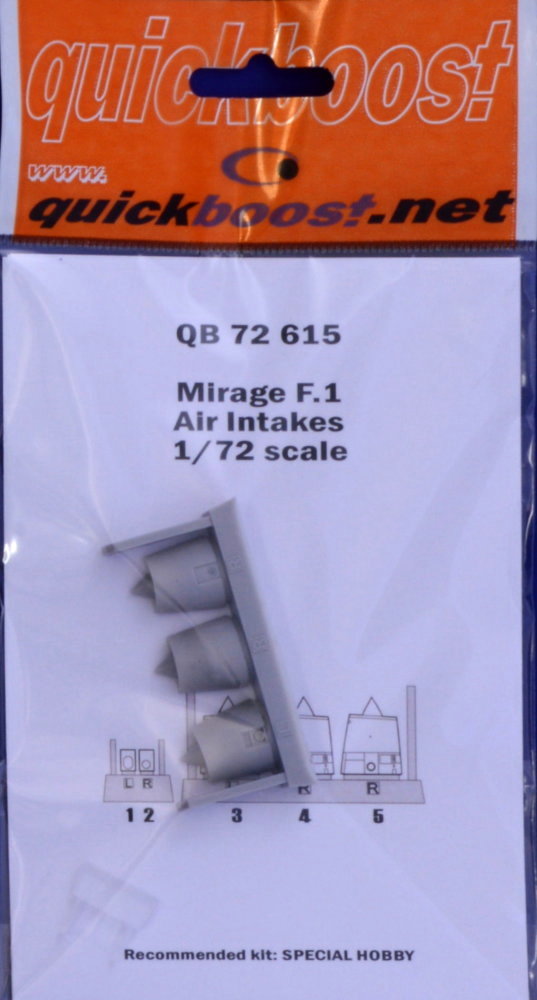 1/72 Mirage F.1 air intakes (SP.HOBBY)