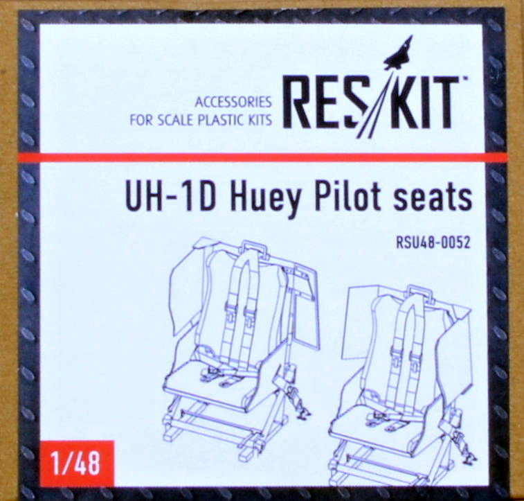 1/48 UH-1D Huey Pilot seats (KITTYH,ACAD,ITAL,REV)