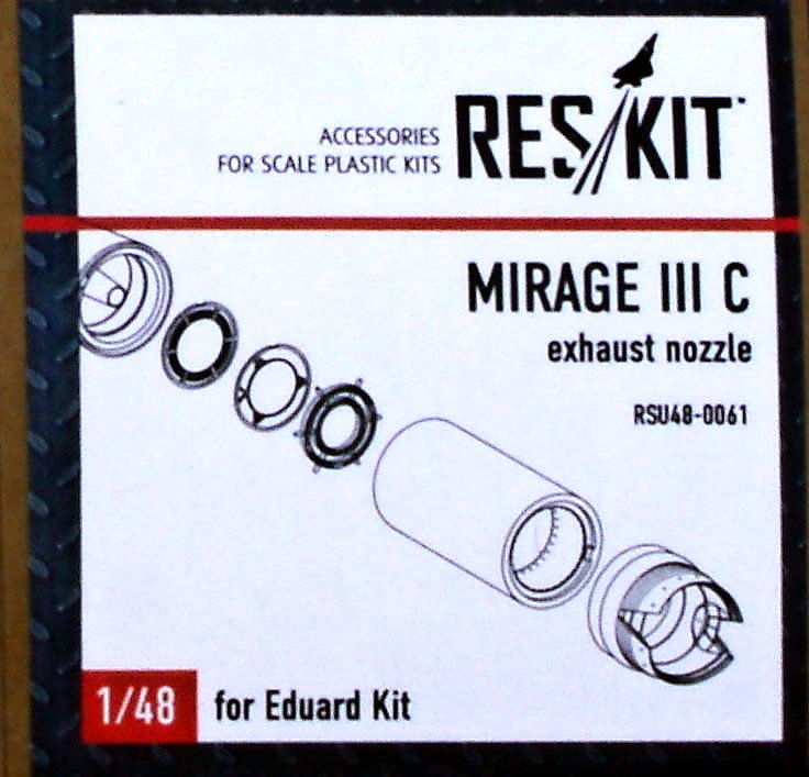 1/48 Mirage III C exhaust nozzles (EDU)