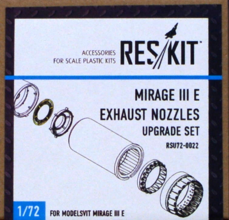 1/72 Mirage III E exhaust nozzles (MSVIT)