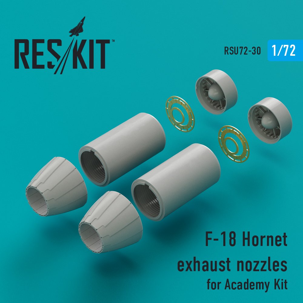 1/72 F-18 Hornet exhaust nozzles (ACAD)