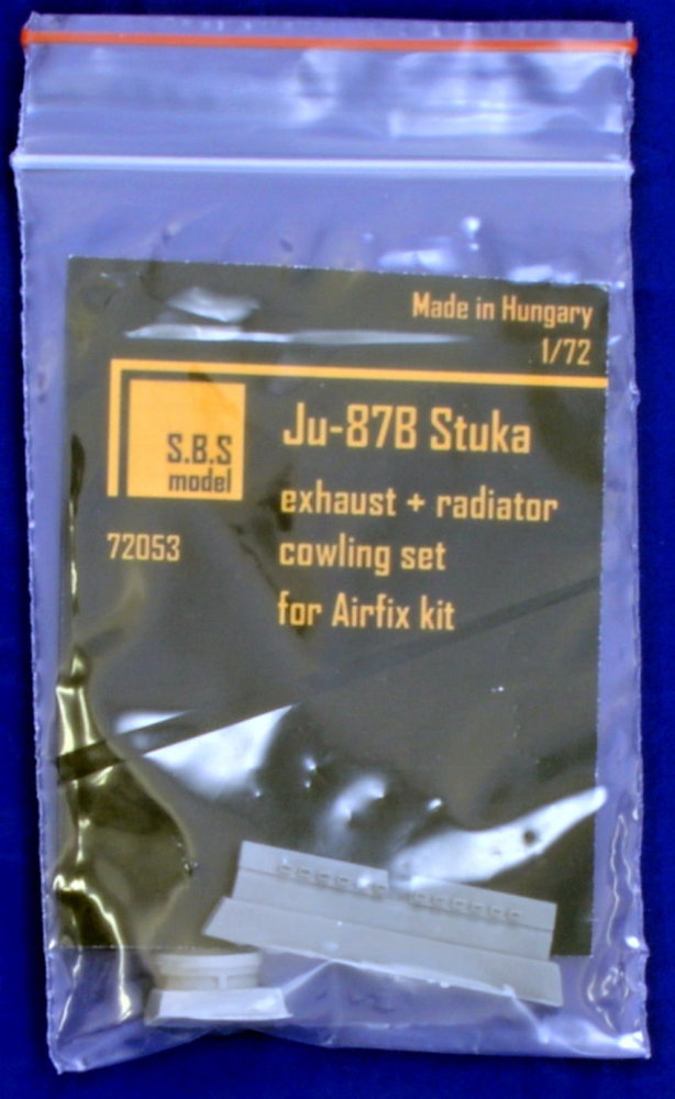 1/72 Ju-87B Stuka exhaust & radiator cowling set 