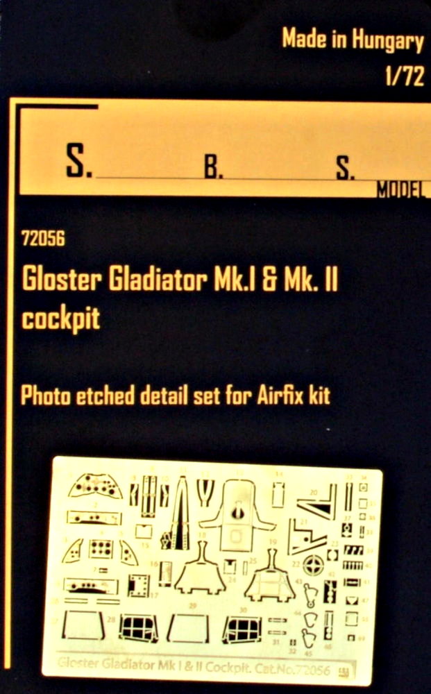 1/72 Gl.Gladiator Mk.I&Mk.II interior PE set (AIR)