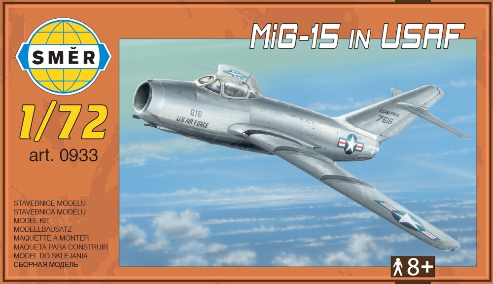 1/72 MiG-15 USAF (3x USAF, 1x North Korea)