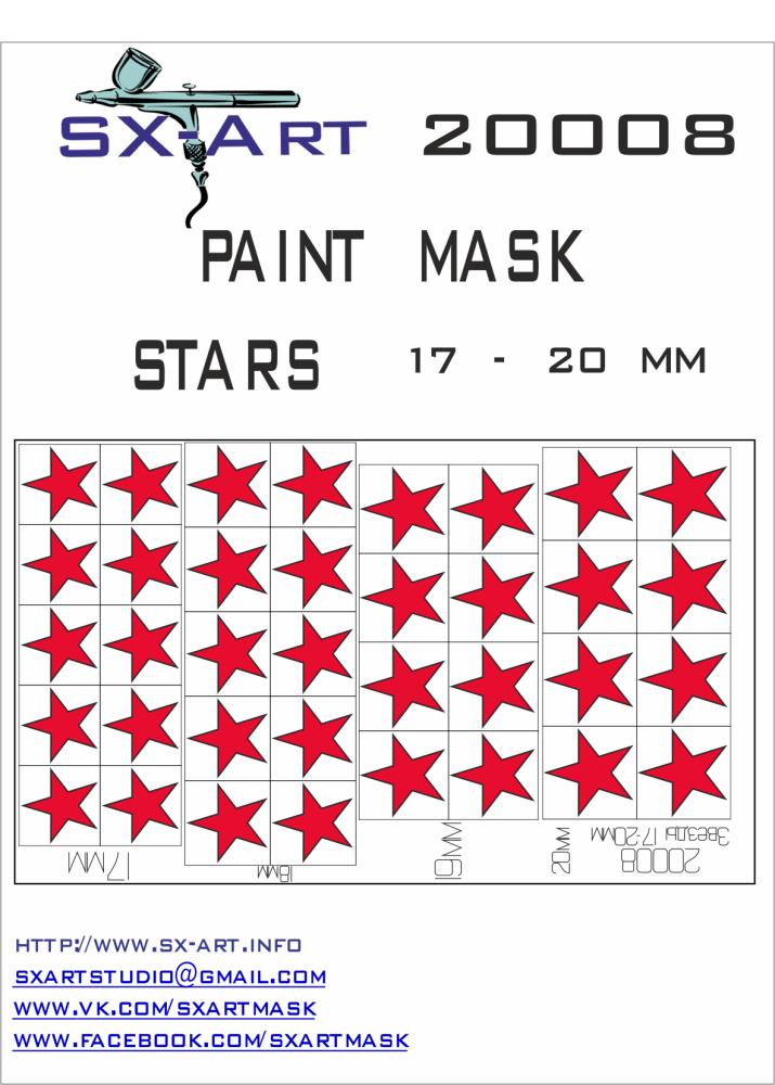 Mask Stars 17 - 20mm