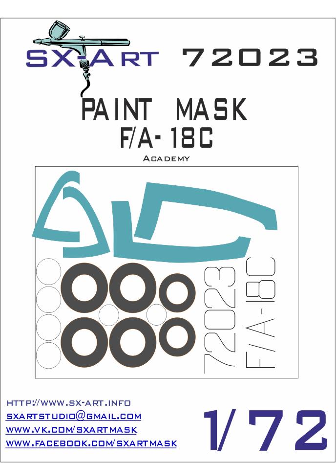 1/72 F/A-18C Painting Mask (ACA)
