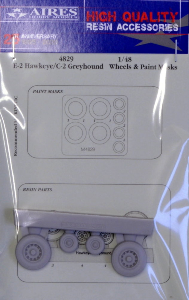 1/48 E-2 Hawkeye/C-2 Greyhound wheels paint masks