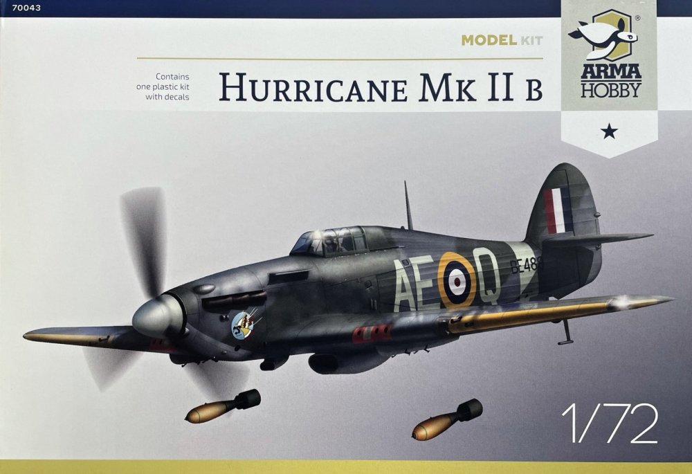 1/72 Hurricane Mk IIb Model Kit (2x camo)