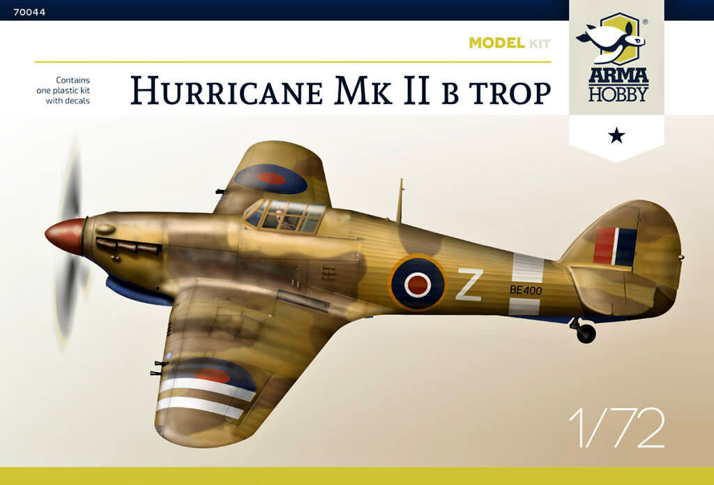 1/72 Hurricane Mk IIb Trop Model Kit (2x camo)