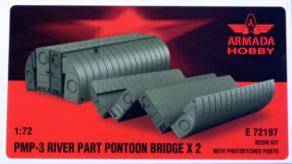1/72 PMP-3 River Part Pontoon Bridge x2 (resin+PE)