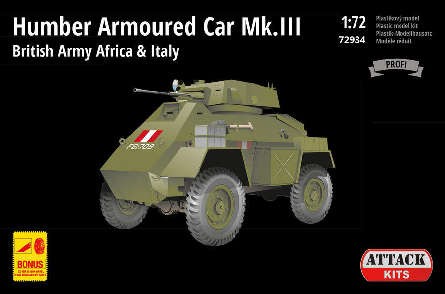 1/72 Humber Armoured Car Mk.III (w/ resin&PE)